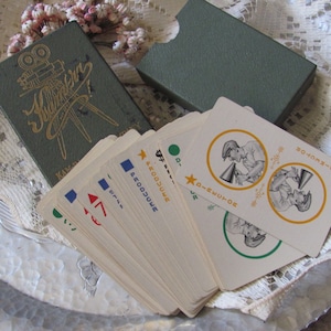 Mazzo di carte da gioco Kam-Ra KamRa Hollywood Movie Making vintage, 1928, scatola completa, senza istruzioni