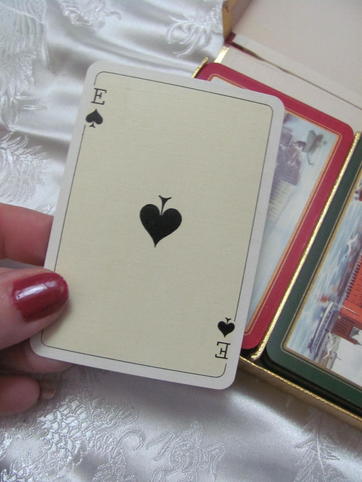 Vintage Spelkort Obergs 1956 Stockholm Playing Cards 2 Decks