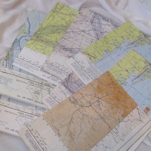 Vintage Aviation Aeronautical Pilot&#39;s Sectional Flight Plan Map Chart Poster  22&quot; x 30&quot; -  Circa 1967 - Many to Choose From!!!