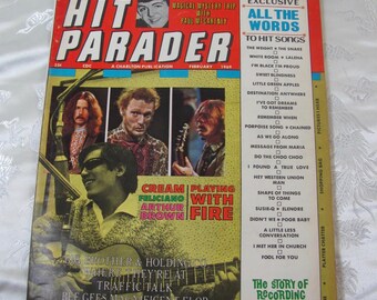 Vintage Hit Parader Magazine February 1969 - Cream Paul McCartney Janis Joplin
