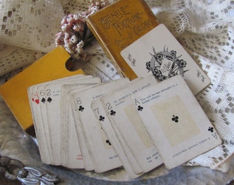 The Nile No. 68x Glückskarten Spielen Komplettes Set 52 Karten mit Joker Wahrsagerei Goldkanten In Box 1897