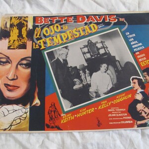 Vintage Spaans-Mexicaanse filmlobbykaartposter - El Ojo la Tempestad - Storm Center / / Cinema Theatre Theatre Movies Motion Picture