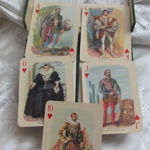 Baraja Historica de America Fournier Heraclio Storia delle Americhe Carte da gioco // Set doppio in scatola di 2 mazzi completi