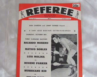 Referee Magazine October 30, 1965 // Boxing Boxer Wrestling Ricardo Moreno Mohammad Ali Cassius Clay