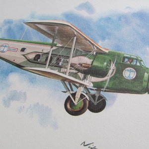 Vintage United Airlines Print Poster - Boeing 80A 1929 - 1930 - Galloway Litho Lithograph - Many more to choose from
