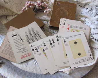 Seltene Revelation 1919 Wahrsage-Spielkarten Komplettes Set 52 Karten mit Joker & Anleitung 357X