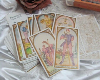Renaissance Tarot Deck Fortune Telling Cards // Brian Williams // Complete Set with Instruction Booklet