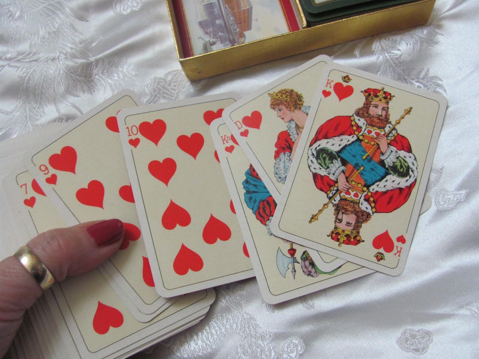 Vintage Spelkort Obergs 1956 Stockholm Playing Cards 2 Decks