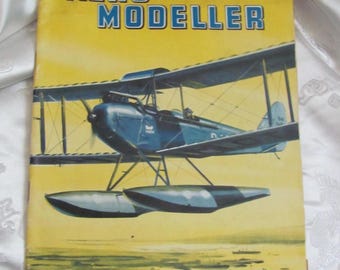 Aero Modeler // Revista Vintage Agosto 1958 Aeronaves Aviones Militares Juguetes Kits Anuncios Motores Aviación Guerra Aviones