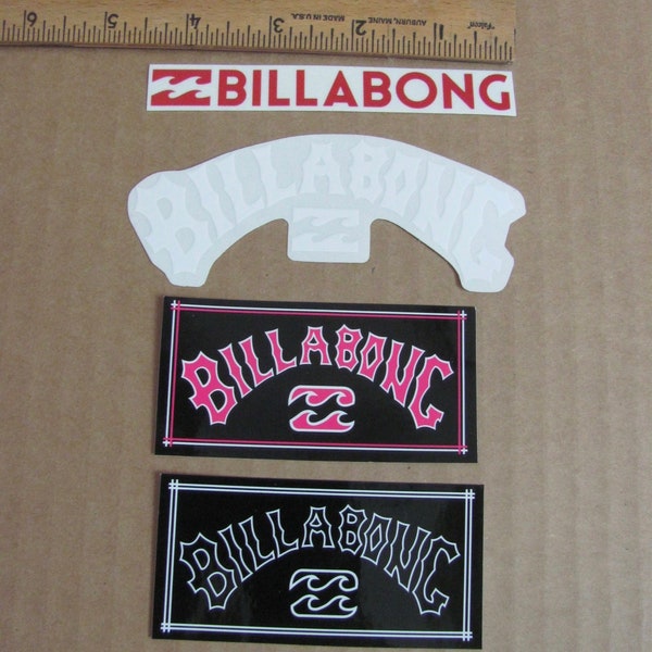 Billabong - Surf Board Surfing Sticker Decal  - Vintage New Old Stock Unused // YOUR CHOICE Many others to choose from in my shop!