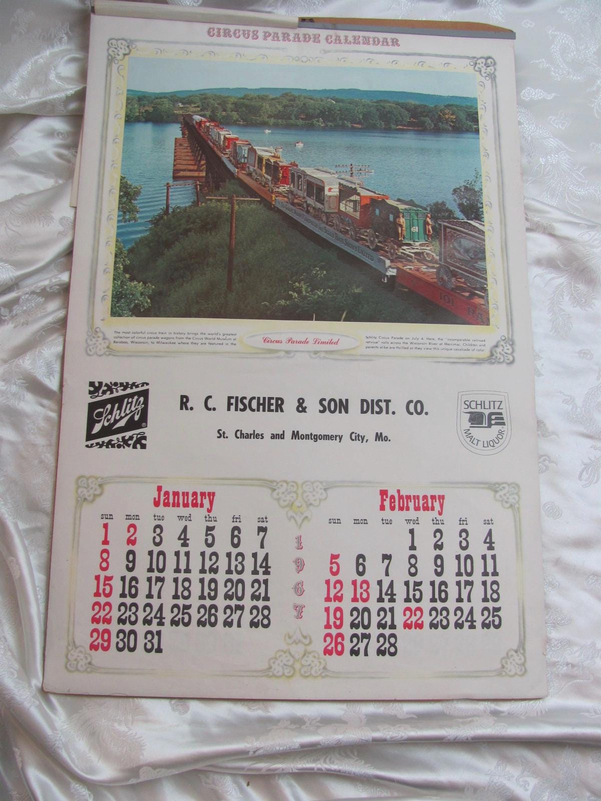 1970’s Hamm's ハムズ ベアー カレンダー 1970's Hamm's ハムズ ベアー カレンダー Vintage Hamms Beer Bear
