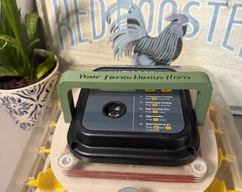 Asa para incubadora Maticoopx 30 / Asa para incubadora impresa en 3D / Asa para tapa con texto personalizado / Accesorio para incubadora de huevos