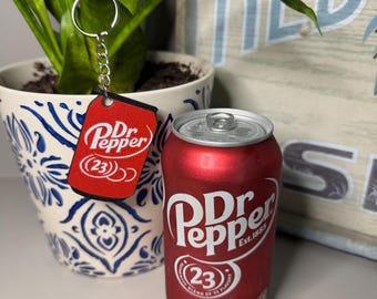 Dr Pepper Can Tab Opener Keychain | Soda Can Opener | Easy Open Drink Tab Puller | Dr Pepper Lover Gift | 3D Printed Accessibility Aid