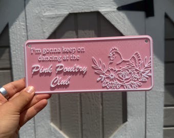 Chicken Coop Sign | Personalized Coop Decor | “The (Name)’s Chicken Coop” | Fluffy Butt Hutt | Pink Poultry Club | Backyard Chicken Gift