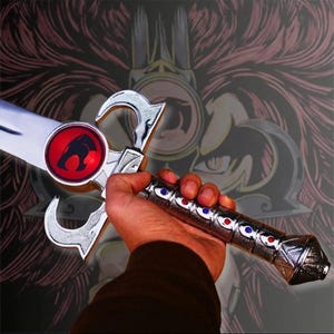 Thundercats Sword of Omens Replica | Lion-O Fantasy Sword | Real Metal Collectible Blade | Anime Cosplay Prop | Gift for Collectors & Fans”