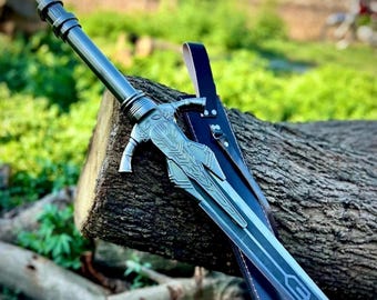 Handmade Dark Fantasy Sword Prop, Undead Knight Cosplay Display, Luxury Gift for Gamer