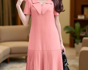 Polka Dot Summer Dress: Elegant Tie-waist Picnic Outfit - Etsy