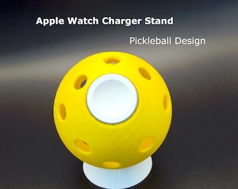 Pickleball Apple Watch Charger Stand | 3D Printed Desk Dock