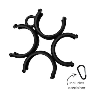 Pickleball Ball Holder – Holds 4 Pickleballs, Clips to Bag, Fence, or Net, Pickleball Accessory image 2