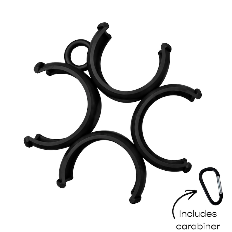 Pickleball Ball Holder – Holds 4 Pickleballs, Clips to Bag, Fence, or Net, Pickleball Accessory image 2