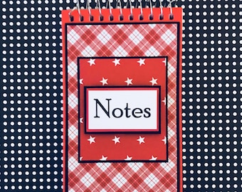 Plaid: Mini Spiral Memo Pad, Pocket Notepad, Stocking Stuffer, Altered Notepad- 3 x 5 inches [ TOP BOUND ]
