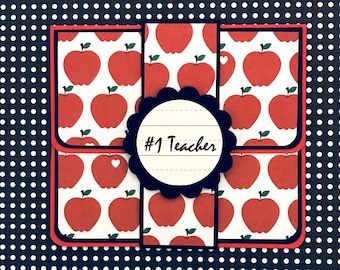 Teachers Apples: Gift Card Holder, Gift Card Envelope, Gift Card Box, Money Holder, Gift Card Packaging, Money Envelope