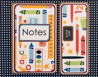 Teacher's Back To School: Mini Moleskine Journal with Matching Bookmark