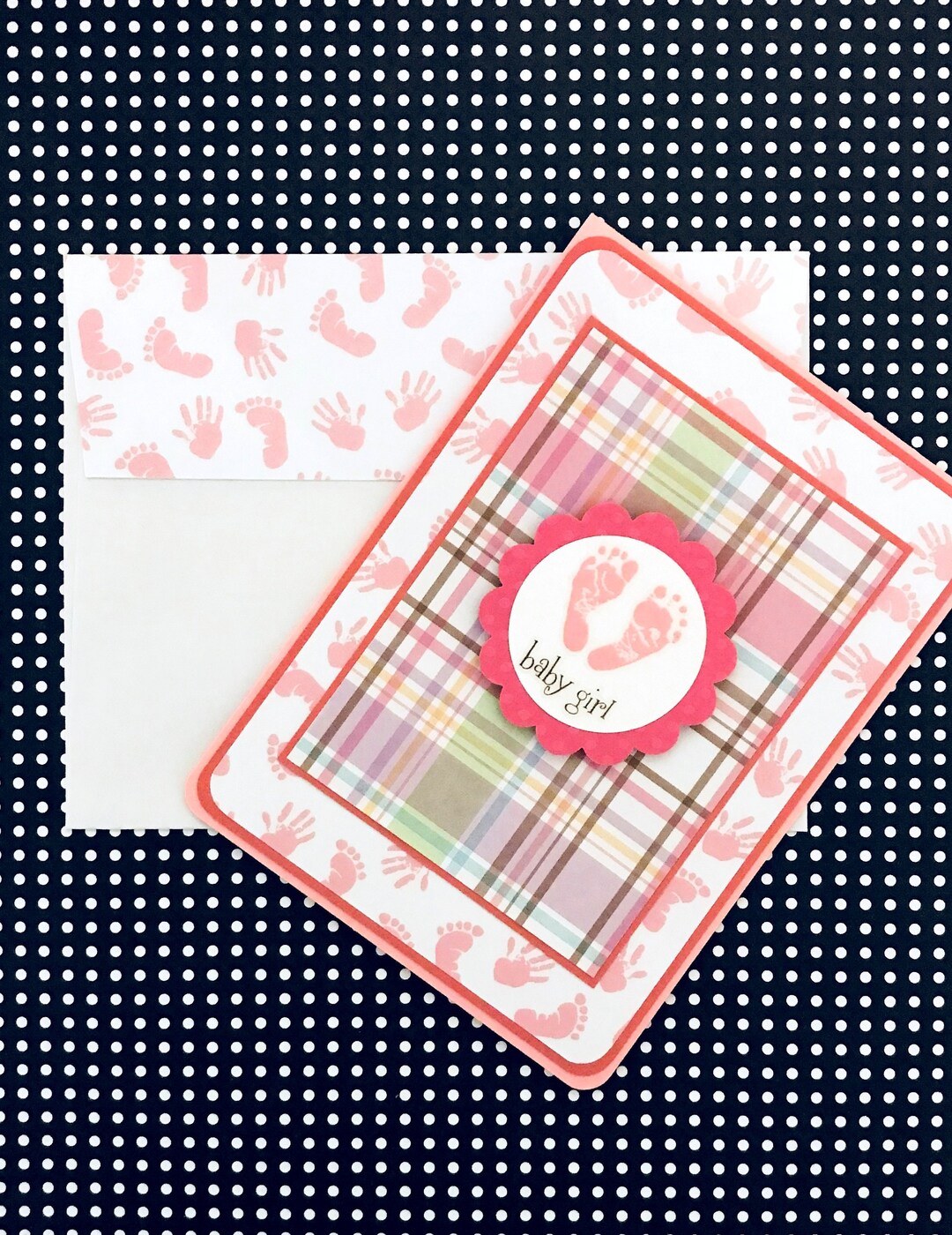 Baby Girl Congrats Card, Baby Shower Card, Baby Card, It's a Girl Card ...