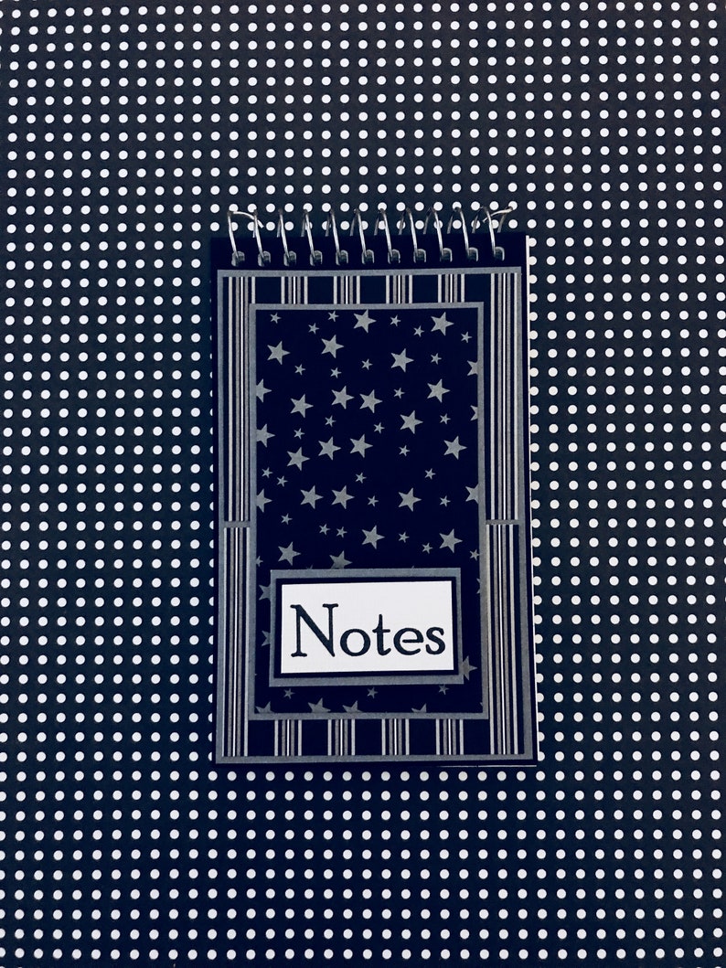 Mini Spiral Memo Pad: Stars- Pocket Notepad, Stocking Stuffer, Altered ...