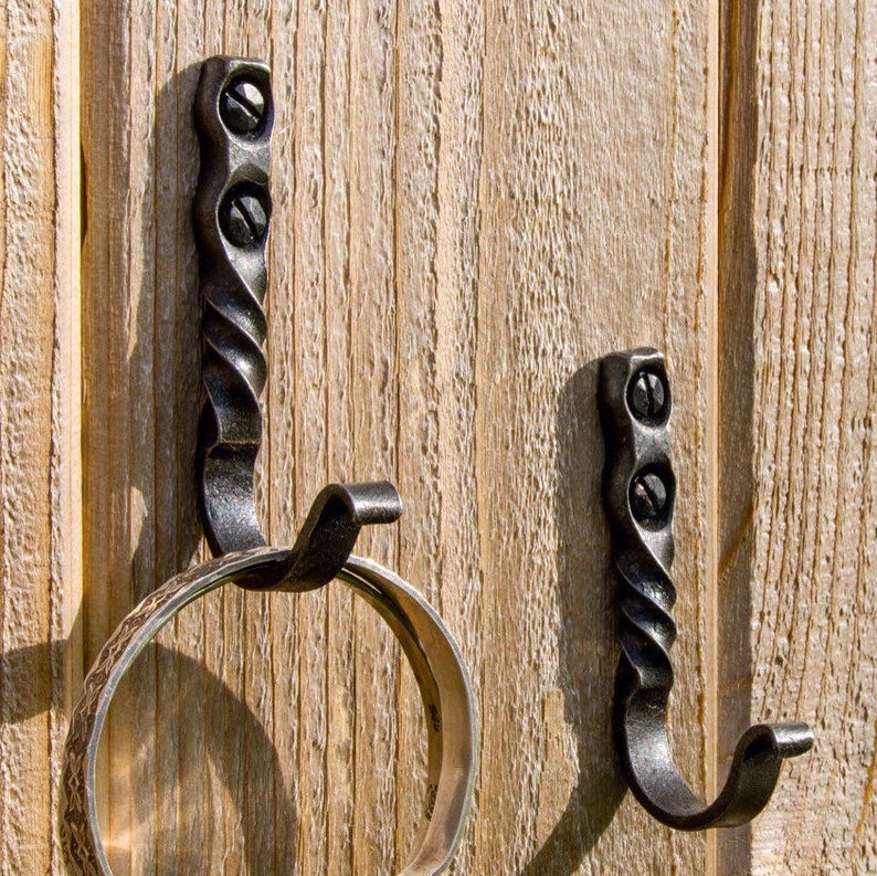 Hook Small Wall Hooks Wrought Iron Kitchen & Etsy
