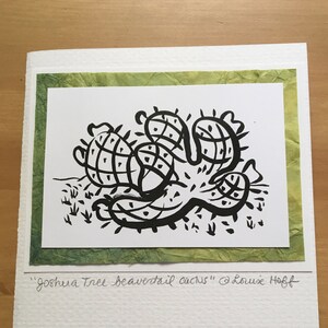 Carte de vœux de cactus de castor de désert de Joshua Tree #272