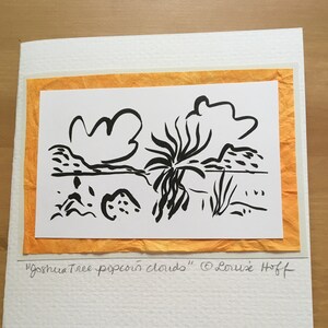 Joshua Tree popcorn nuages carte de voeux #287