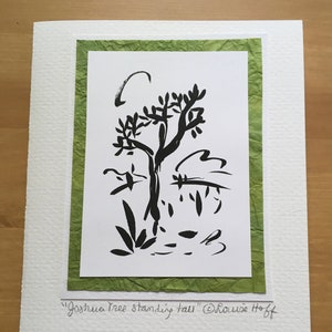 Joshua Tree Desert debout carte de vœux #289