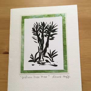 Joshua Tree Desert Trois carte de vœux #275