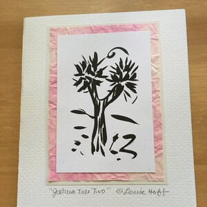 Joshua Tree Desert Deux carte de vœux #274