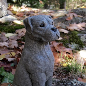 Boxer Dog Statue, Concrete Statues, Boxer Statue, Boxer Memorial, Pet Memorial, Cement Statue, Boxer Figure, Statue Of Boxer, Statues, Art