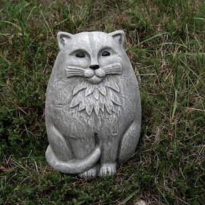 Cat Statue, Large Concrete Garden Cats, Cement Cat Figure, Garden Decor, Concrete Cat Statues, Cement Statues, Concrete Garden Statues, Cats