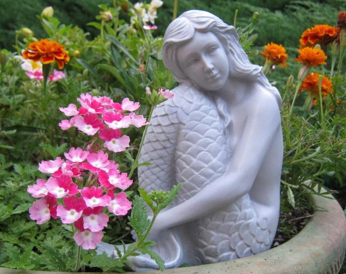 Mermaid Statue, Concrete Mermaid Statues, Statues Cast in Cement