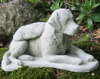 Labrador Statue, Labrador Retriever Angel Statue, Labrador Concrete Statue, Labrador Angel Dog, Labrador Memorial Marker, Pet Lab Headstone