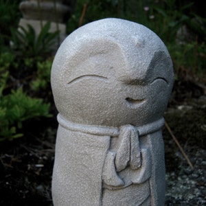 Jizo Statue, Buddha, Concrete Statues, Buddhist Protector of Children, Jizo Figure, Concrete Figure, Cement Garden Decor, Garden Statue Art