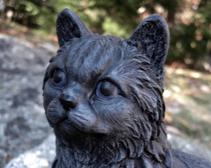 Cat Statue, Concrete Cats, Memorial for Pet Cat, Statues of Cats