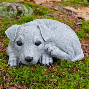 Terrier Statue, Terrier Memorial, Terrier Garden Statue, Jack Russell, Rat Terrier, Fox Terrier, Manchester Terrier, Terrier Pet Memorial