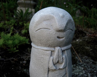 Jizo Statue, Buddha, Concrete Statues, Buddhist Protector of Children, Jizo Figure, Concrete Figure, Cement Garden Decor, Garden Statue Art