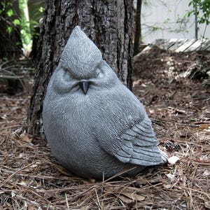 Bird Statue, Concrete Bird, Outdoor Concrete Statues, Bird Figure, Garden Decor, Concrete Garden Statue, Cement Statue, Fat Bird, Large Bird
