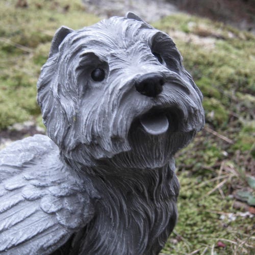 Westie Angel Garden Statue West Highland Terrier Memorial Etsy