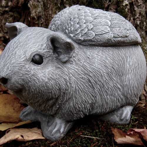 Guinea Pig Angel Statue Concrete Pig Memorial Remembrance Etsy UK