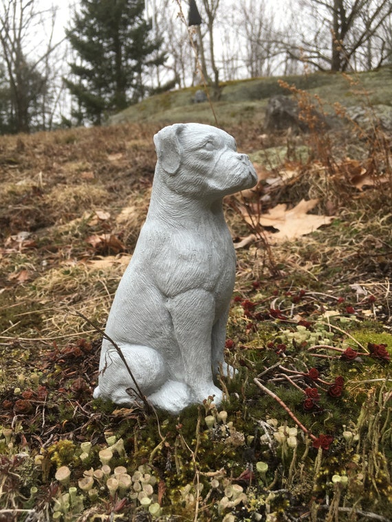 Boxer Dog Concrete Statues Of Dogs Statue Pet Memorial Marker Cement Figure Cast Stone Home And Garden Boxer Dog Concrete Statues Of, Boxer Dog Garden Ornament