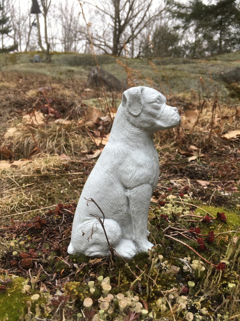 Boxer Dog Concrete Statues Statues of Boxer Dogs Boxer Dog Etsy