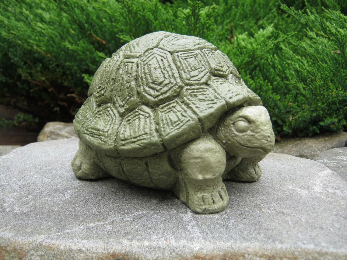 Turtle Statue Concrete Garden Statue Concrete Turtle Etsy