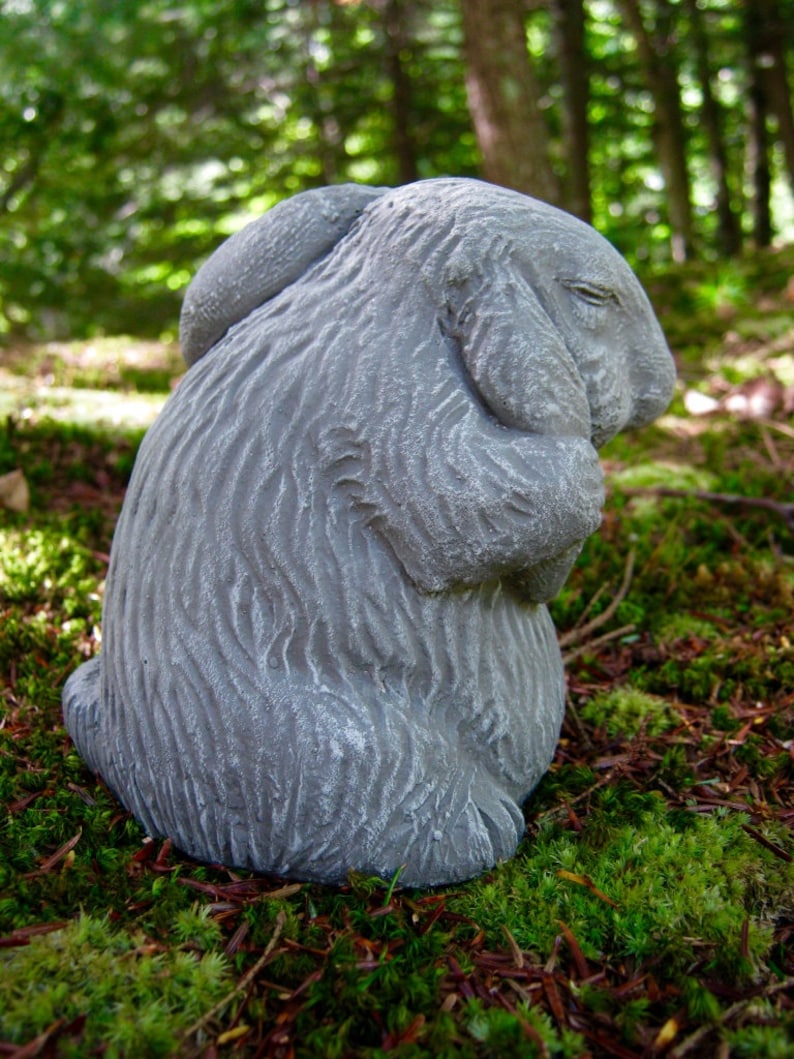 Rabbit Statue Garden Decor Statue Bunny Rabbits Statue Etsy UK